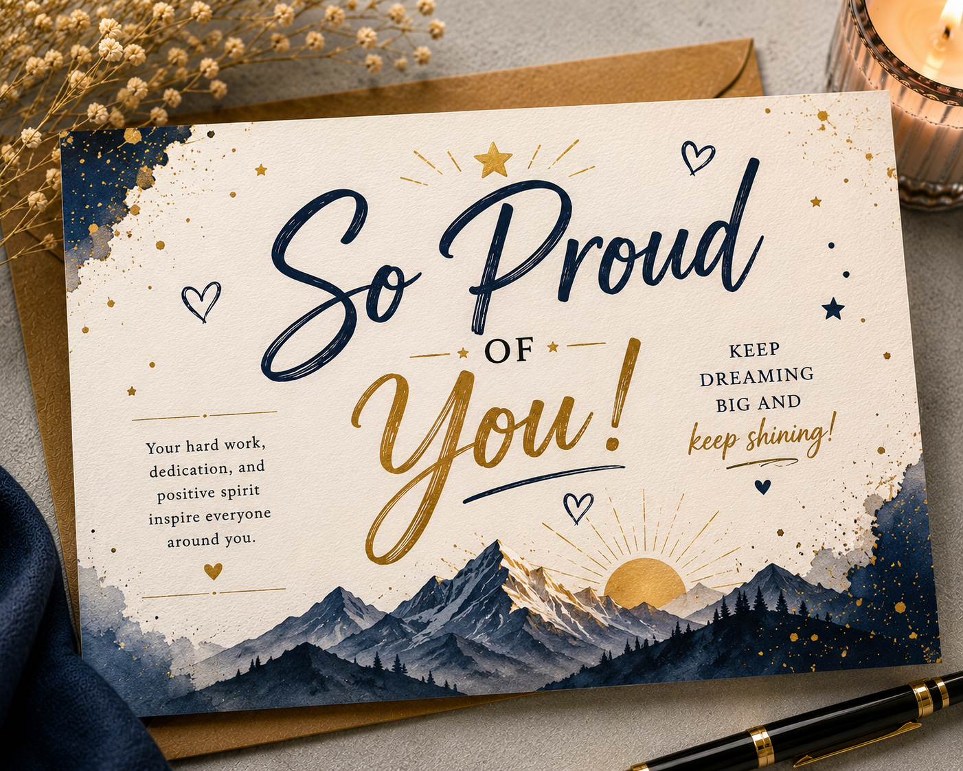 So proud of you card