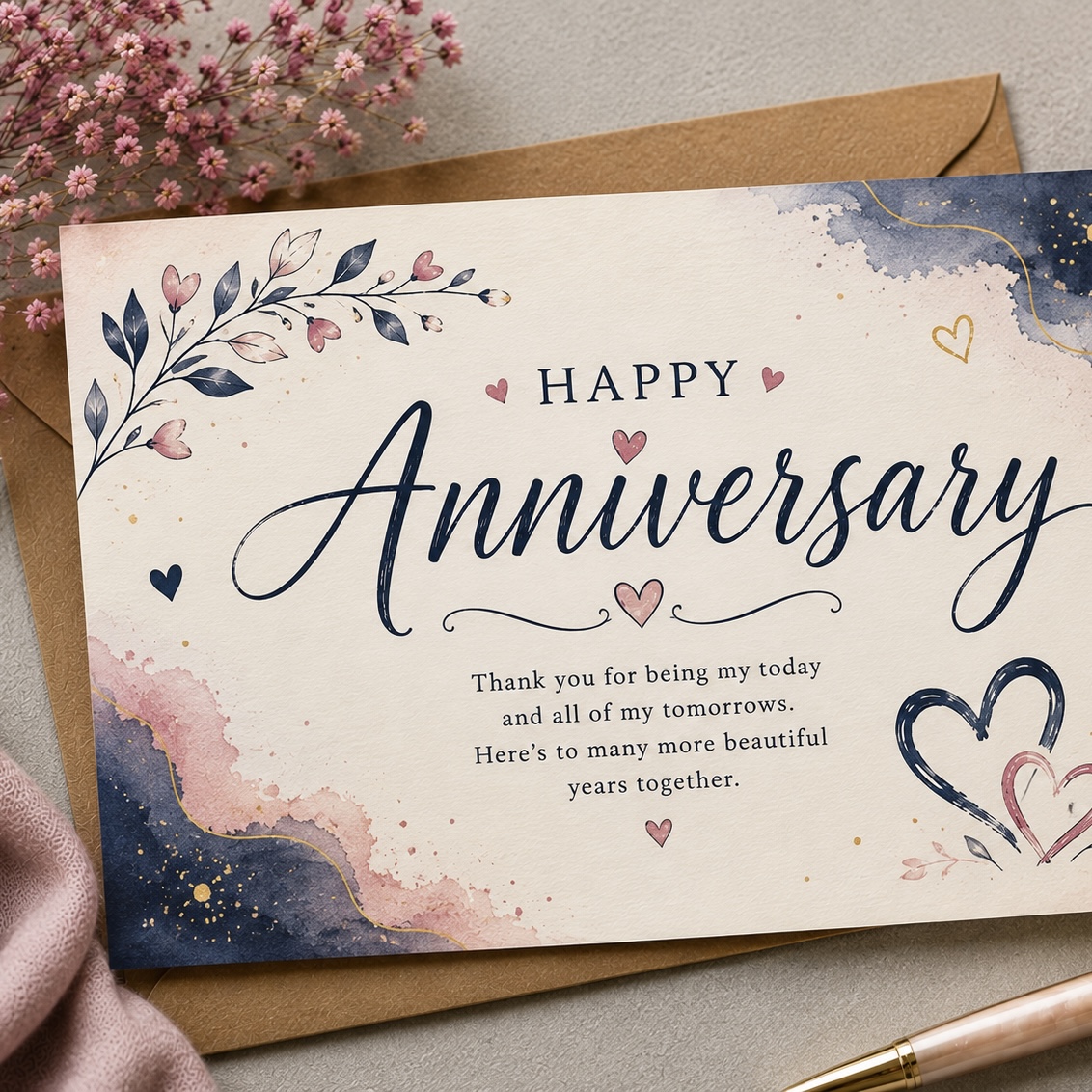 Happy anniversary card