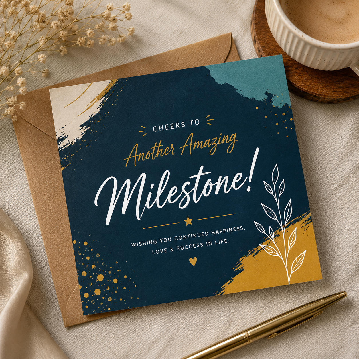 Milestones card